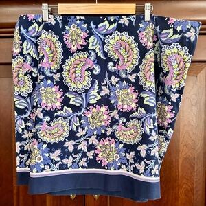 Talbots Navy-based Knee-Length Skirt